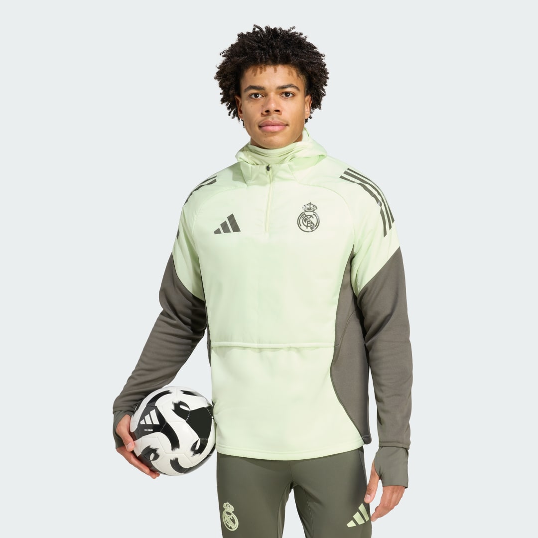 Суитчър adidas Performance Real Madrid Tiro 25 Winterized Training Top Зелено | KE1168, 0