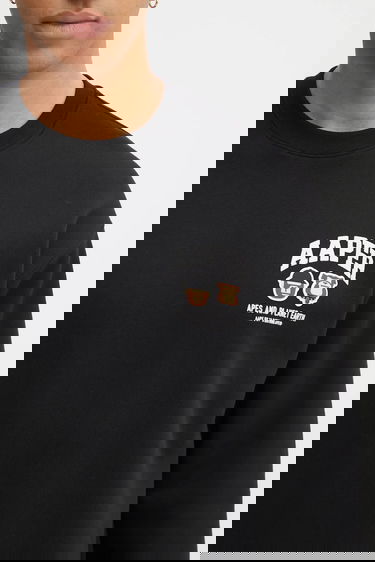 Суитчър AAPE by A Bathing Ape Aaper Crew Neck Sweatshirt Черно | AAPSWMC366XXP, 3