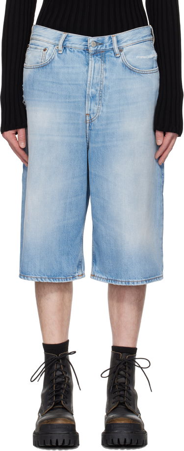 Къси панталони Acne Studios Acne Studios Loose Fit Denim Shorts Синьо | BE0162-, 0