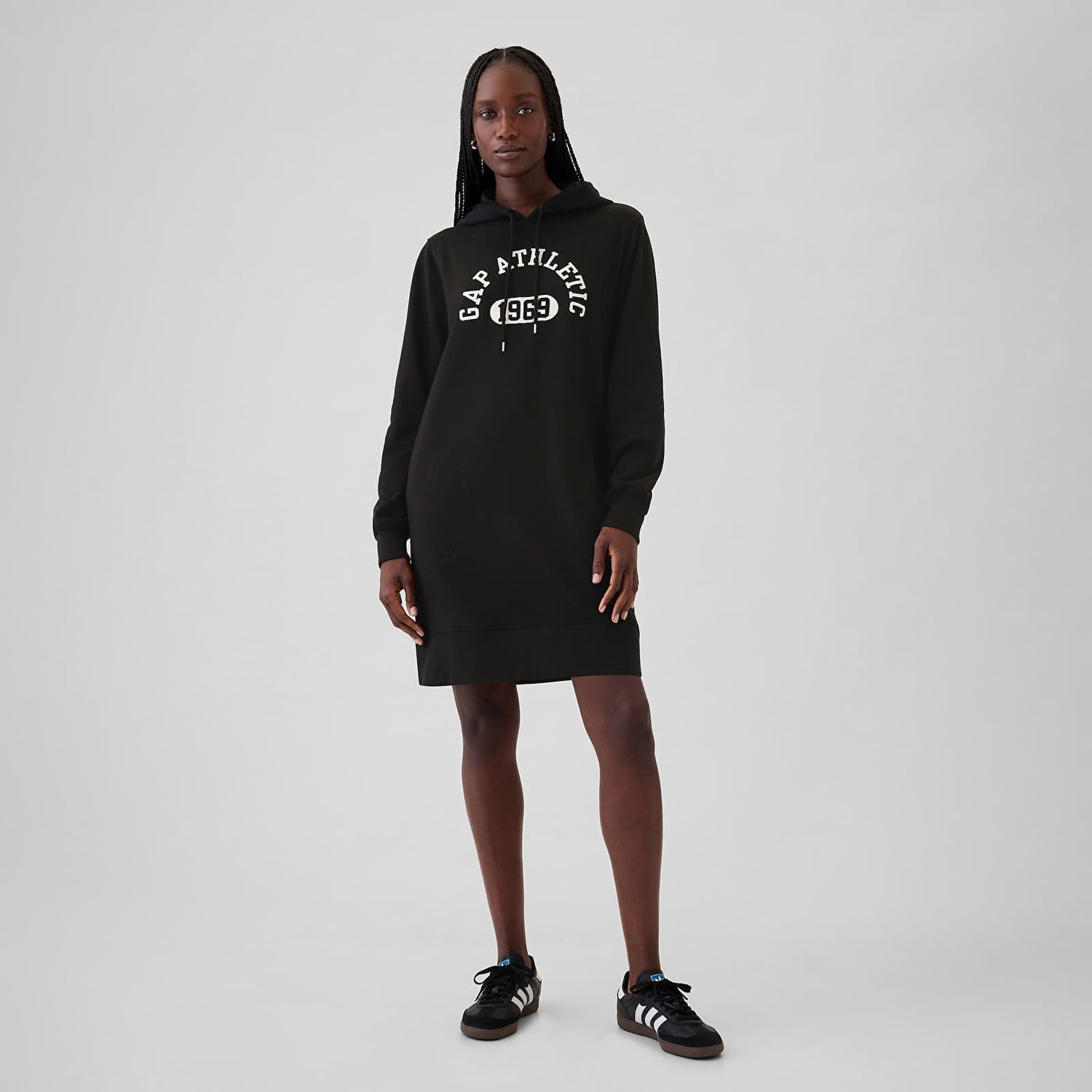 Суитчър GAP Dress Logo Hoodie True Black Черно | 498949-03, 0