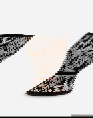 Домашен декор Dolce & Gabbana Dolce & Gabbana Small Outdoor Leopard Print Vase Многоцветен | TCC030TCAC1UL003, 0