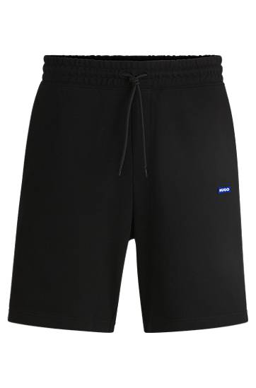 Къси панталони BOSS Cotton Terry Drawstring Shorts Черно | 50522364, 0