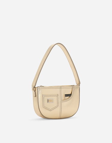 Чанта през рамо Dolce & Gabbana Dolce & Gabbana DG Girlie Nappa Leather Handbag Металик | EB0242AJ13387601, 2