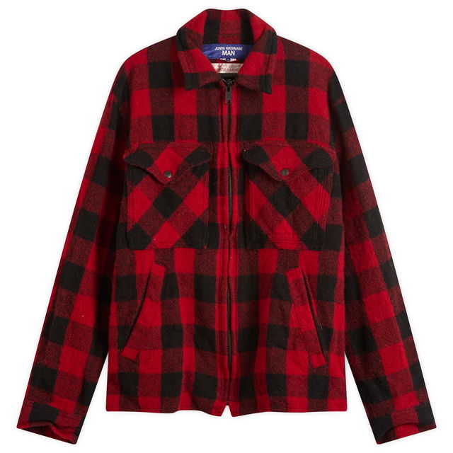 Junya Watanabe MAN x Filson Check Zip Overshirt, Size Large