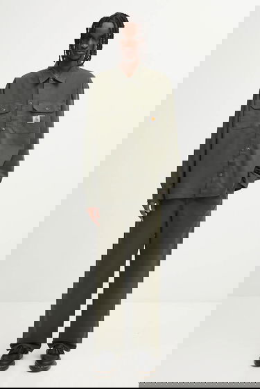 Панталони Carhartt WIP Wide-Leg Craft Pants Зелено | I035652.6302, 4