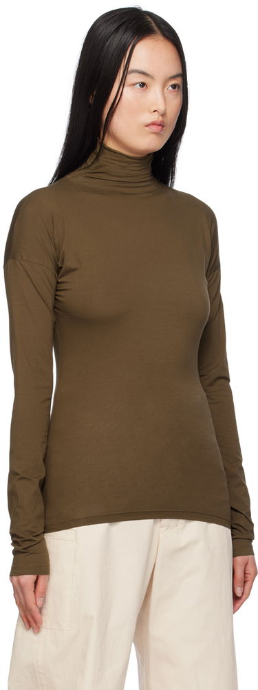 Пуловер LEMAIRE Second Skin Turtleneck Зелено | TO1175 LJ053, 3