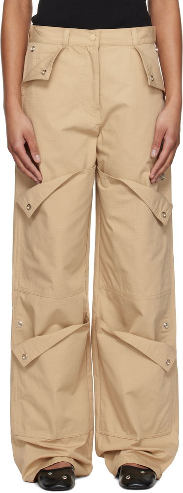 Карго панталони KENZO Kenzo Paris Cotton Ripstop Cargo Pants Бежово | FF52PA1009DL, 0