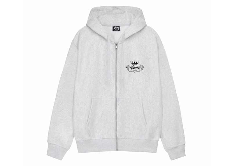 Суитчър Stüssy Stussy Zip Hoodie Сиво | 1975028