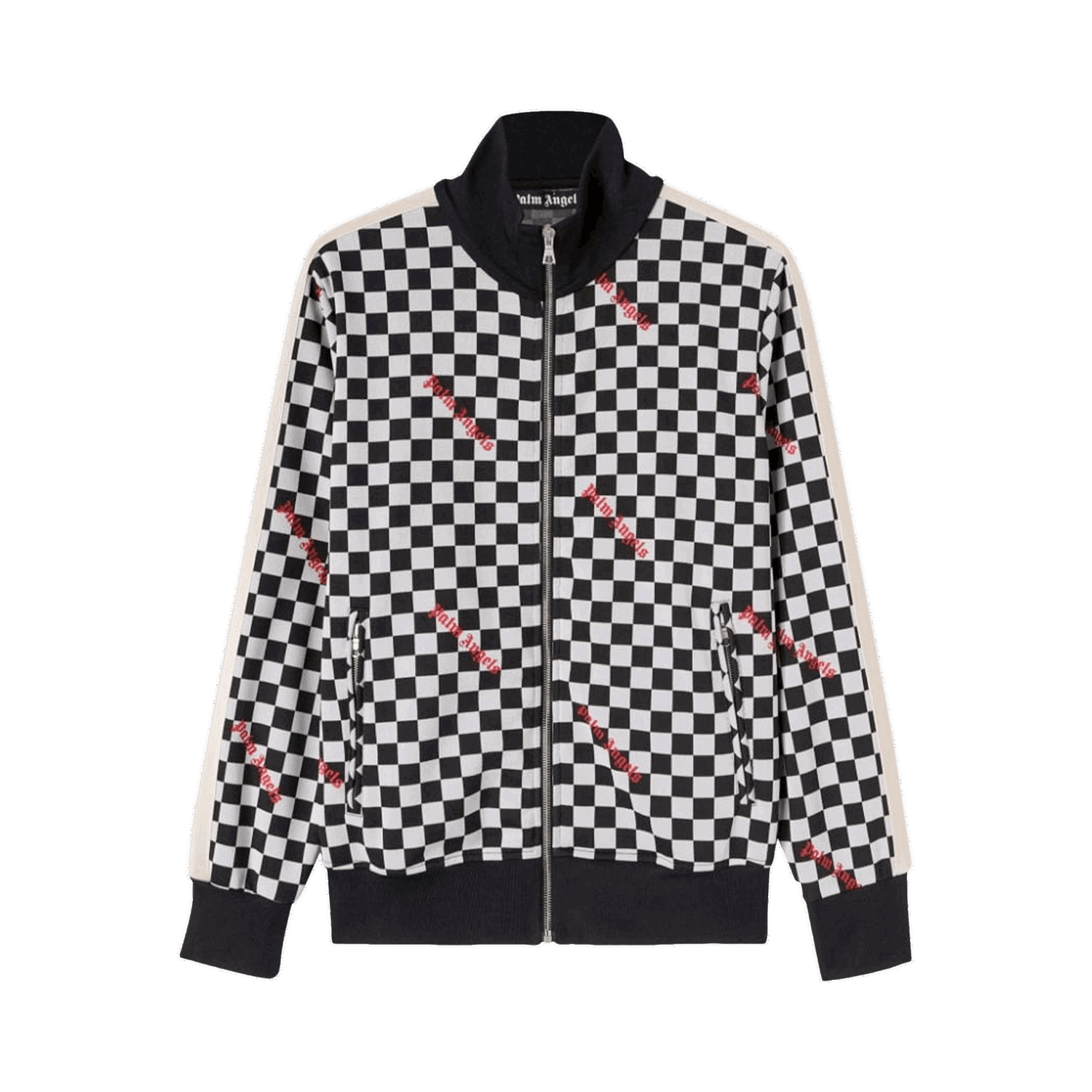 Яке Palm Angels Jacquard Damier Classic Track Jacket Черно | PMBD001F22FAB0041025, 0