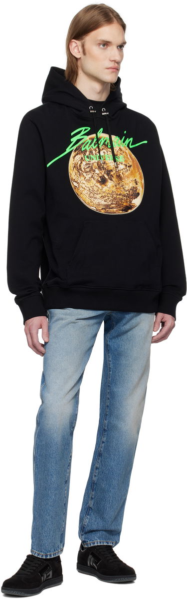 Дънки Balmain Balmain Regular Fit Jeans Синьо | EH0MI083DF44, 3