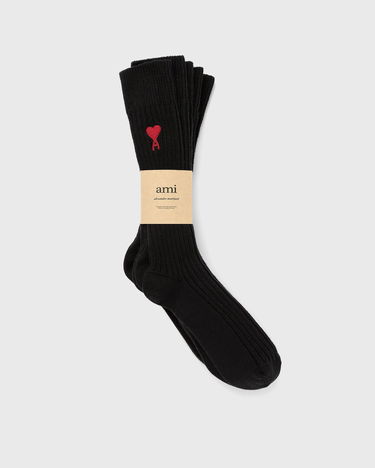 Чорапи AMI 3 Pack A Heart Ribbed Socks Черно | USC003-379-001, 3