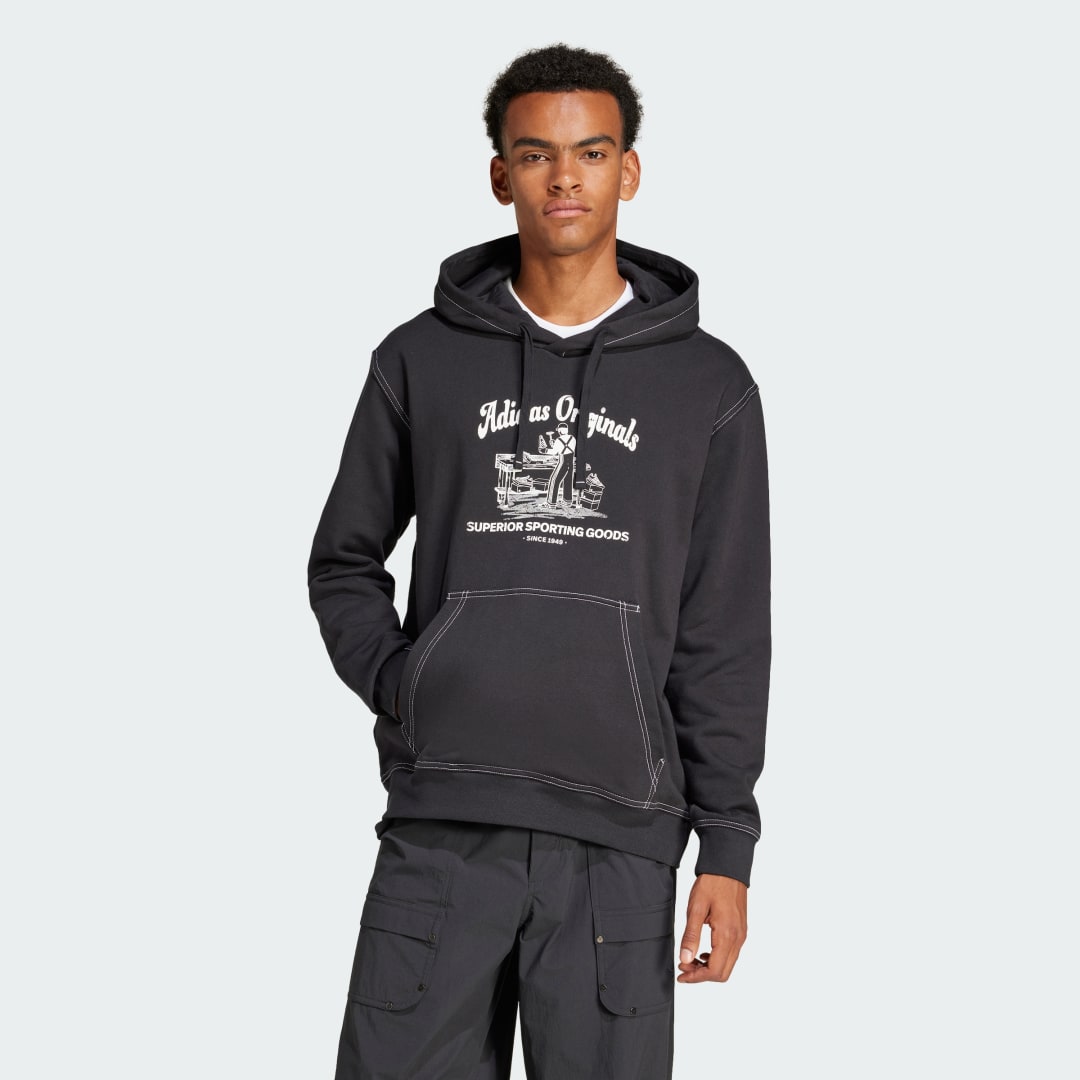 Суитчър adidas Performance Wabash Hoodie Черно | JP4483, 0