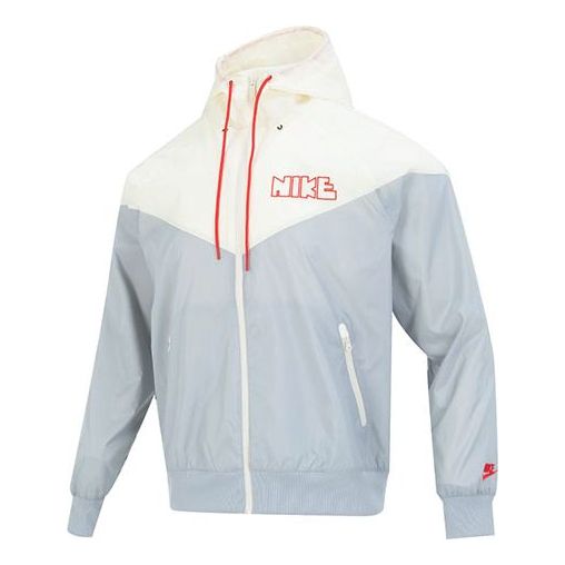 Ветровка Nike Woven LND Men's Hooded Jacket Бяло | DX0695-077, 0
