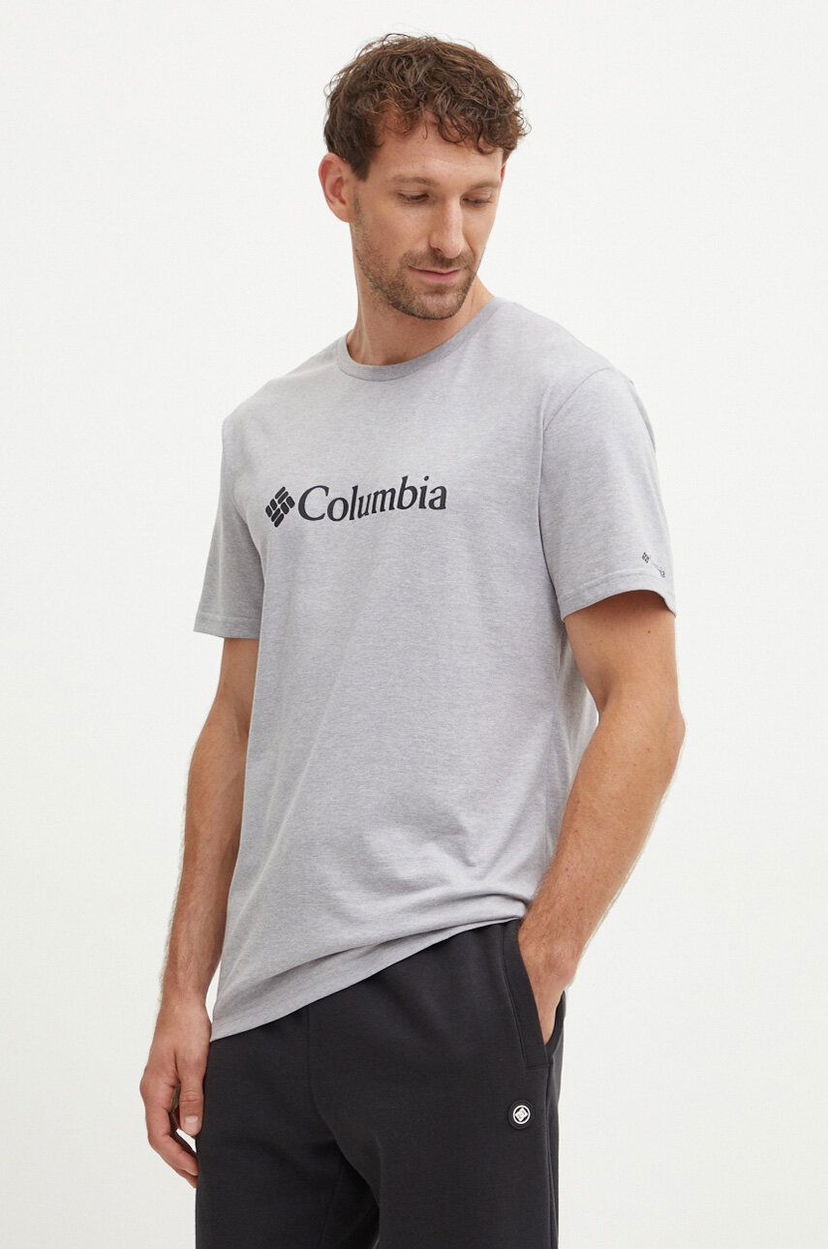 Тениска Columbia CSC Basic Logo T-Shirt With Print Сиво | 168005339