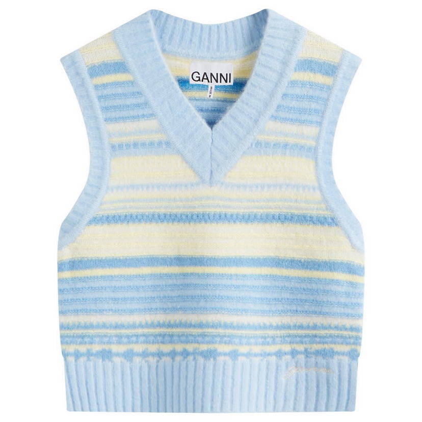 Жилетка GANNI Stripe Vest Синьо | K2258-271