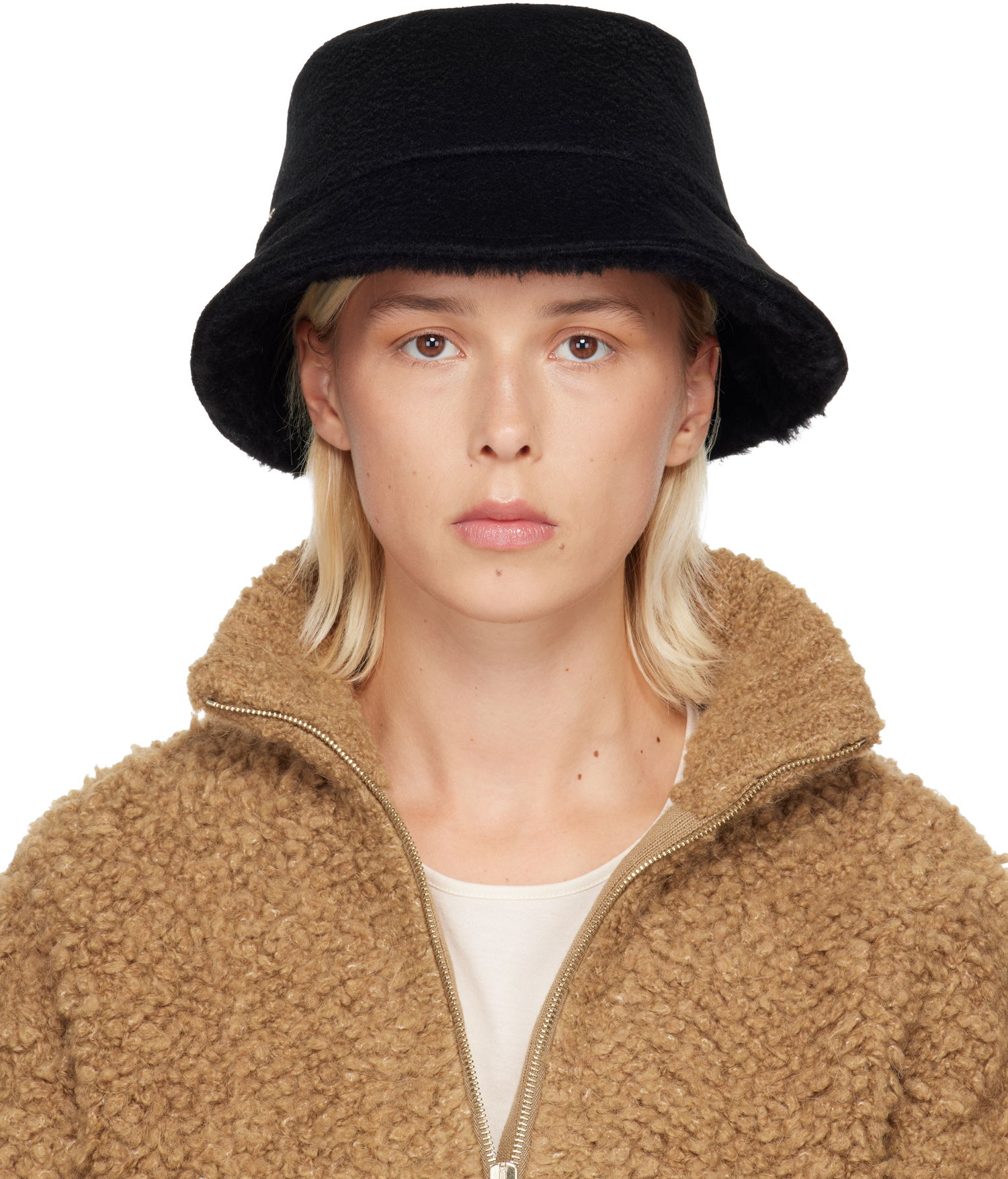 Шапка Max Mara Max Mara Fiducia Reversible Bucket Hat Кафяво | 2524576102600, 0