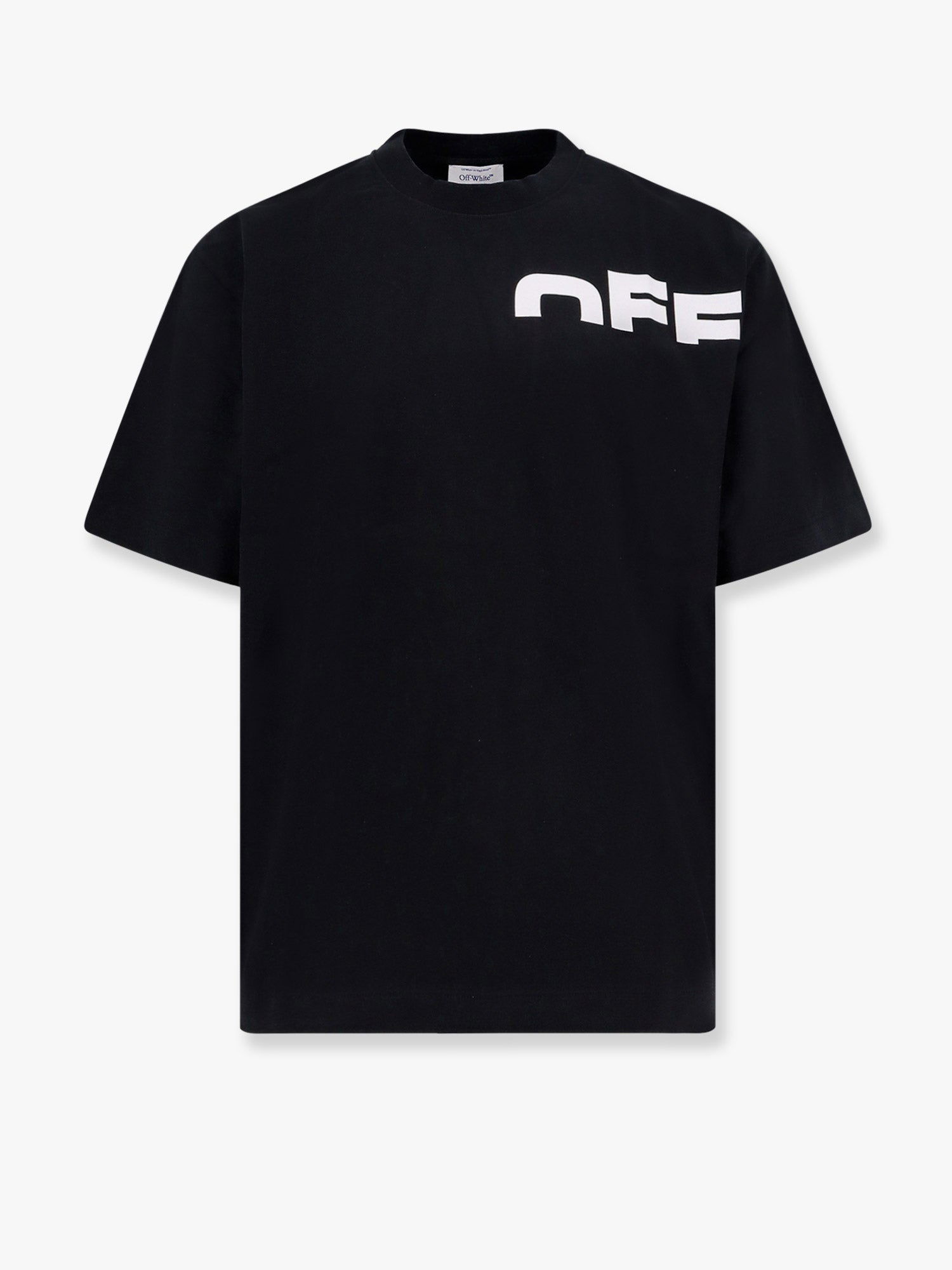 Тениска Off-White T-Shirt With Logo Print Черно | OMAA120S25JER00B1001, 0