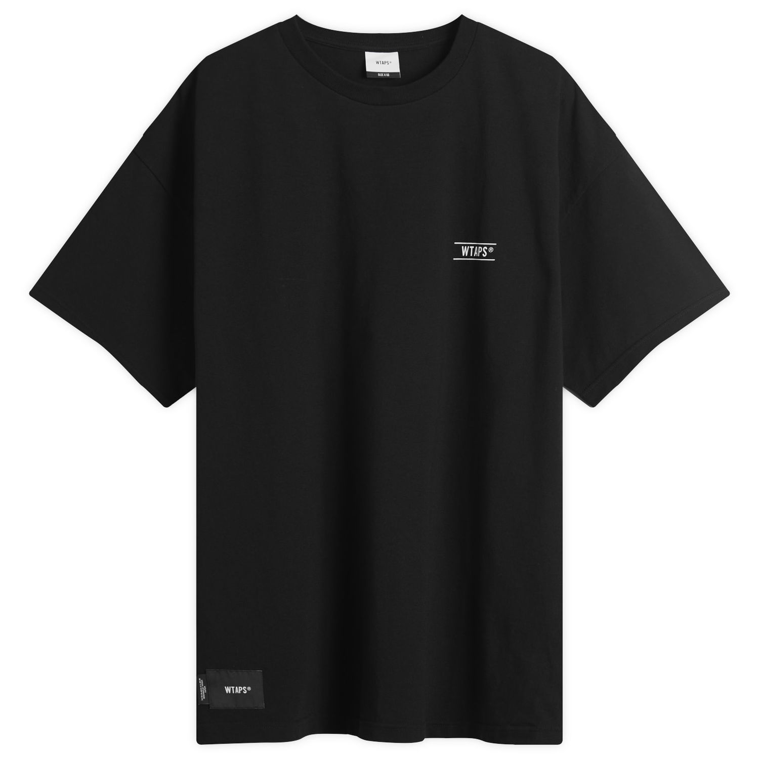 Тениска WTAPS Containing 02 Crewneck Short Sleeve T-Shirt Черно | 251ATDT-STM10S-BLK, 1