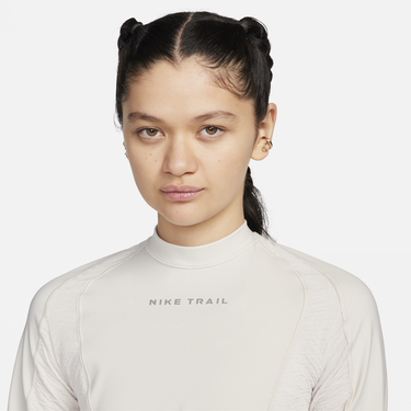 Тениска Nike TRAIL DF LS TOP Бяло | fn4706-104, 3