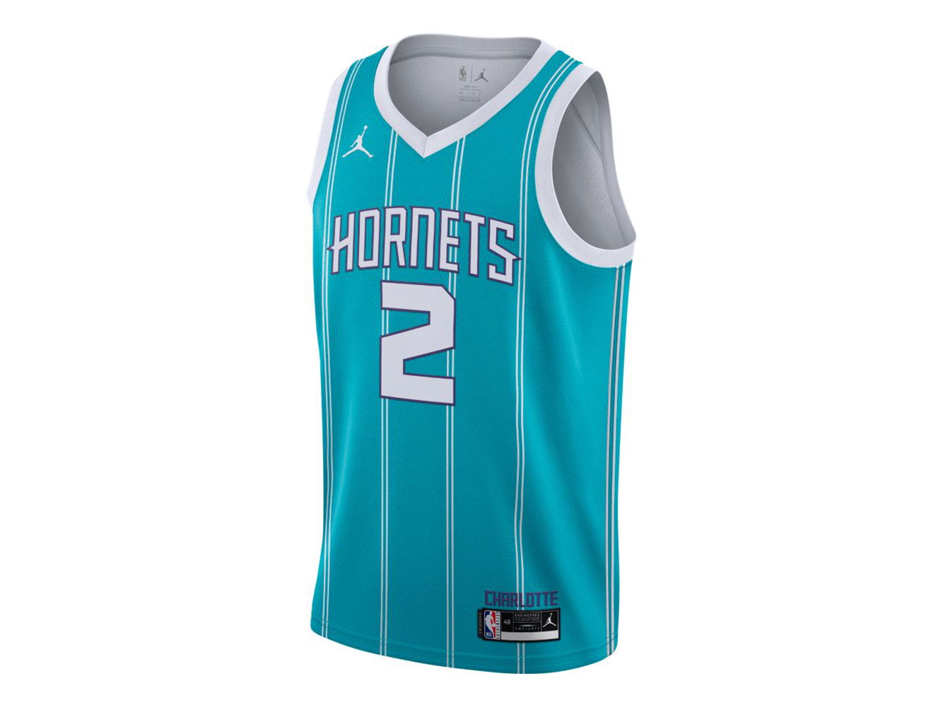 Фланелка Jordan Air Jordan Lamelo Ball Hornets Icon Edition 2022 Swingman NBA Jersey Тюркоазено | CN8016-453, 0