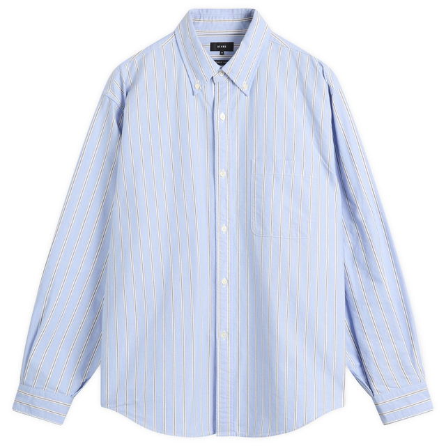 Heavy Oxford Button Down Stripe Shirt