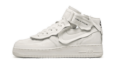 Кецове и обувки Nike Comme des Garçons x Air Force 1 Mid "White" Бяло | DC3601-100, 0
