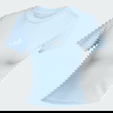 Съкратен топ adidas Performance Slim Fit Tee Синьо | JE1241, 4