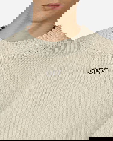 Пуловер Off-White Stitch Arrows Diags Knit Sweater Beige Бежово | OMHE172F23KNI001 6110, 5