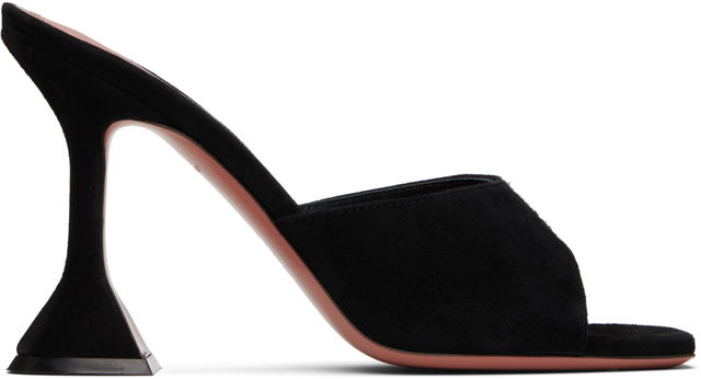 Amina Muaddi Lupita Suede Heeled Sandals
