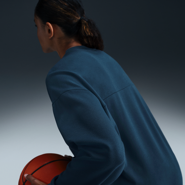 Пуловер Nike Swoosh Fly Dri-FIT Loose Fit French Terry Basketball Hoodie Синьо | FZ5514-478, 3
