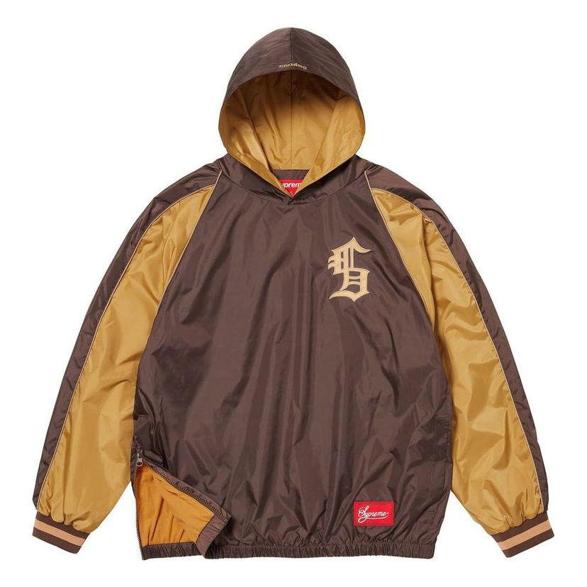 Суитчър Supreme Hooded Warm Up Pullover Кафяво | SUP-FW23-254