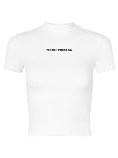 Тениска HERON PRESTON Logo Baby Tee Бяло | HWAA022C99JER0010110