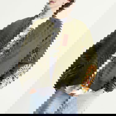 Яке бомбър BAPE Shark MA-1 Bomber Jacket with Tiger Graphic and Letter Patches Зелено | 001HJL801003M-ODR, 2