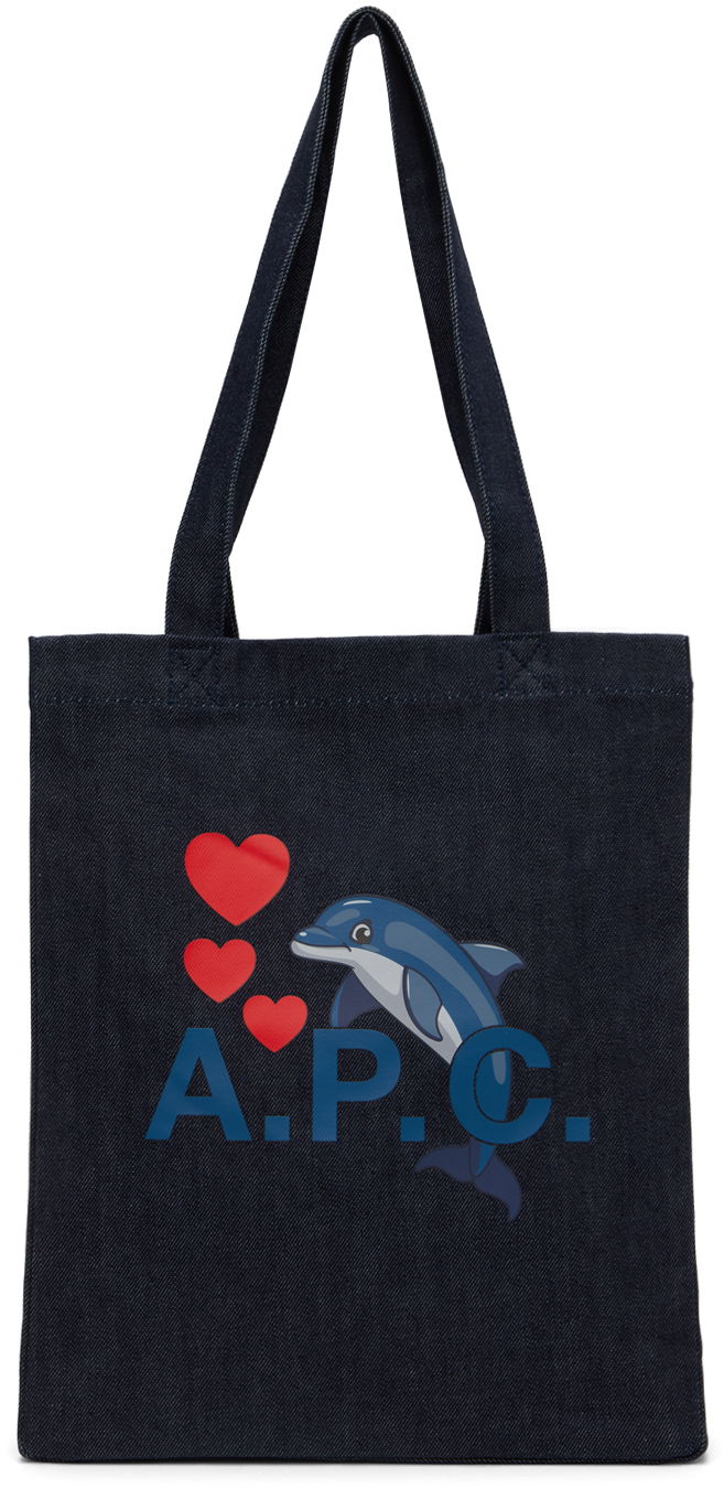 Голяма пазарска чанта A.P.C. Lou Tote Bag Черно | COCSX-M61701, 0