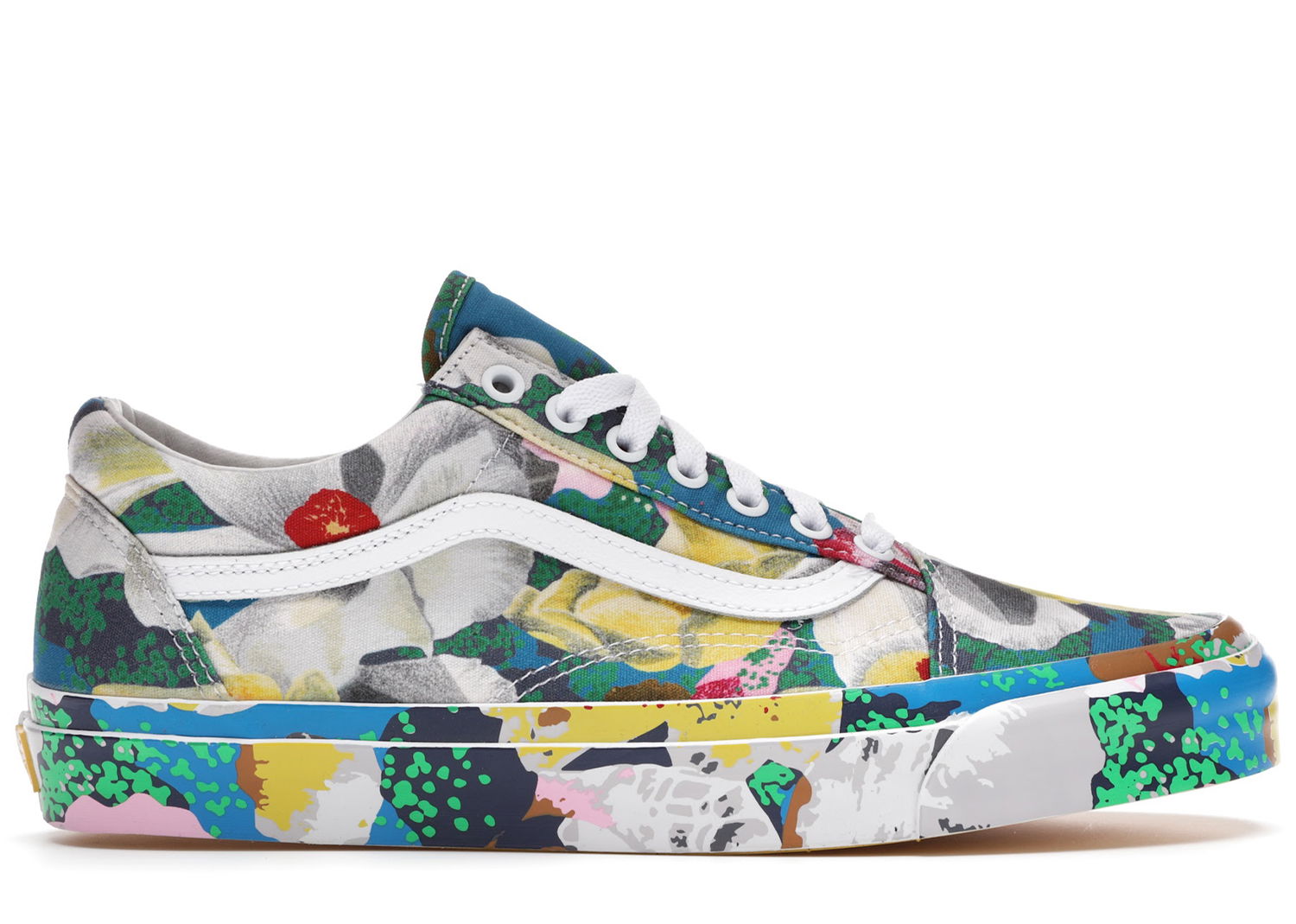 Кецове и обувки Vans Old Skool KENZO Floral Yellow Многоцветен | VN0A4P3X01H, 0