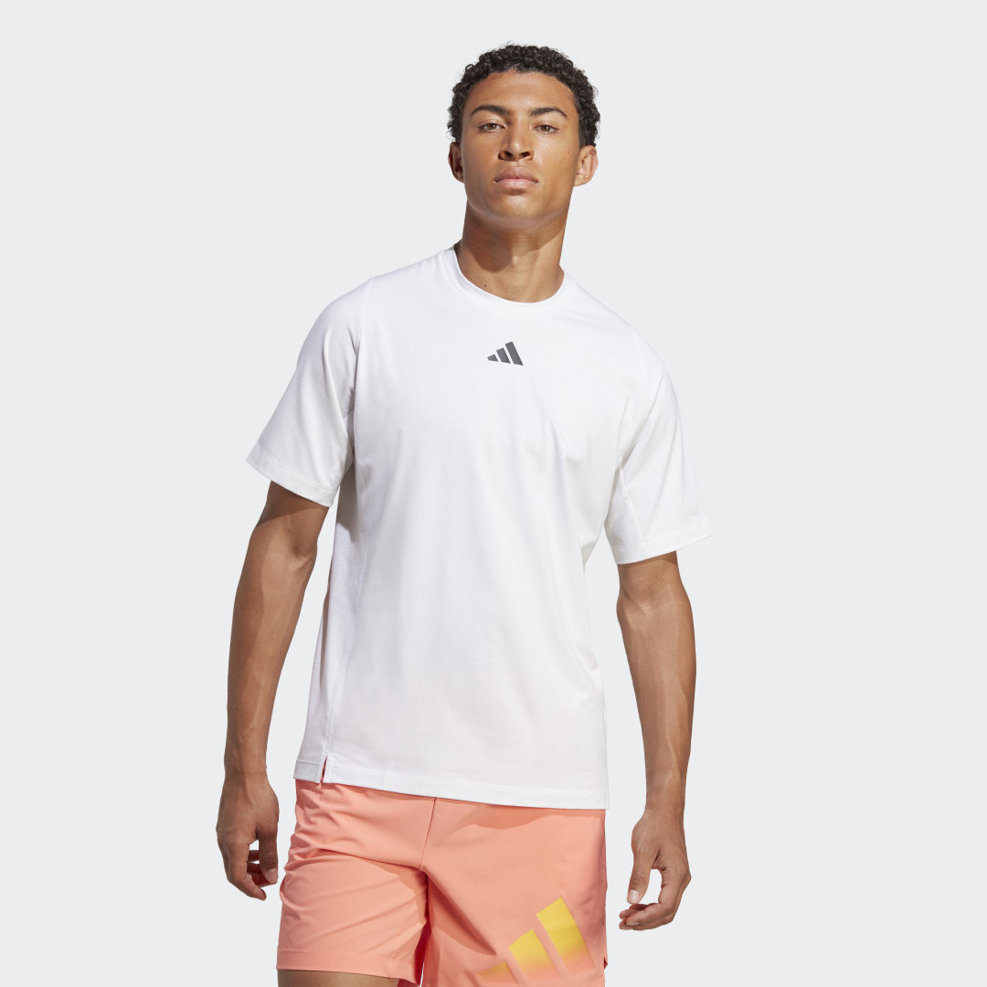 Тениска adidas Performance Train Icons 3 Bar Training Бяло | IC5491, 0