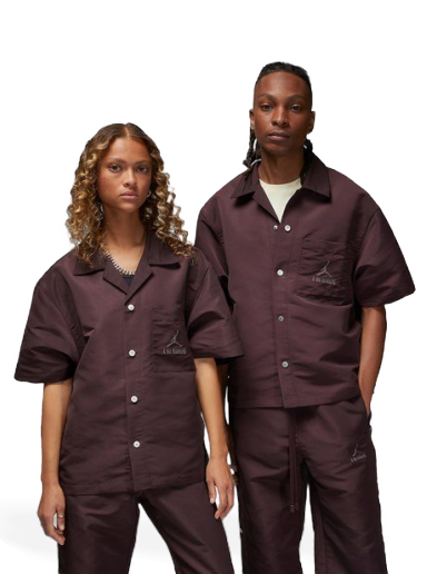 Риза Jordan A Ma Maniére x Brand Shooting Shirt Кафяво | DV7460-263