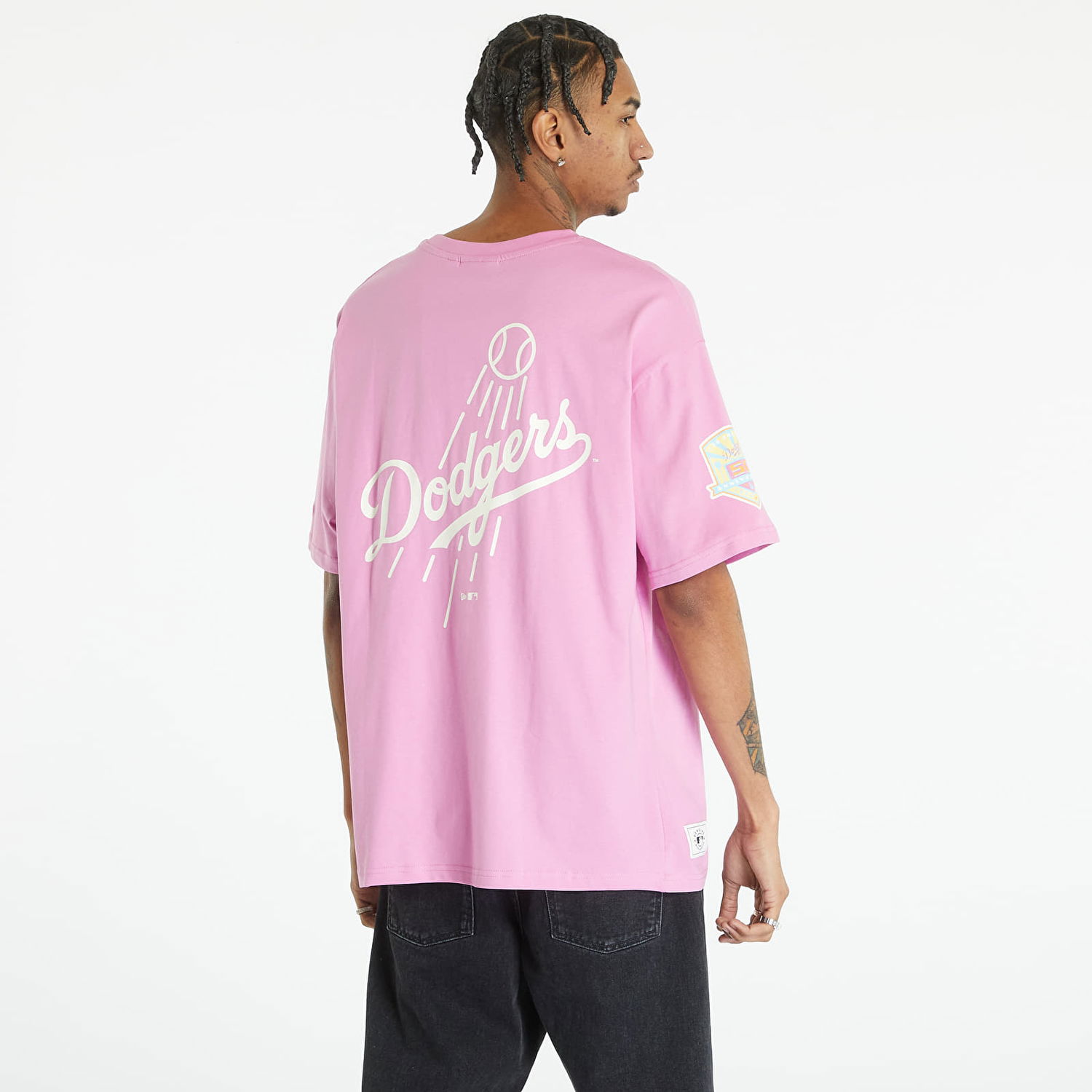 Тениска New Era Los Angeles Dodgers MLB Pastel Oversized T-Shirt Розово | 60357124, 0