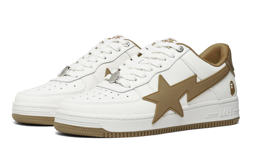 Кецове и обувки BAPE Bape Sta OS #2 White/Beige Бяло | 1K20-191-314-BEI, 1