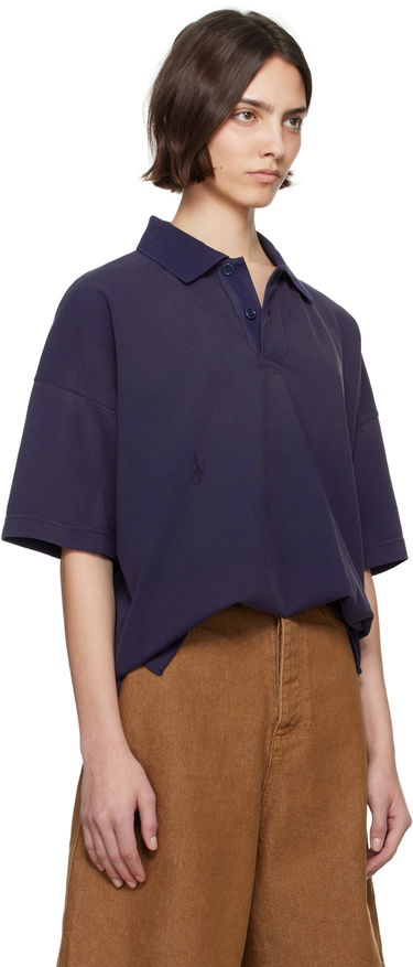 Поло тениска JW Anderson JW Anderson Anchor Print Polo Тъмно синьо | JO0269-PG1808, 1