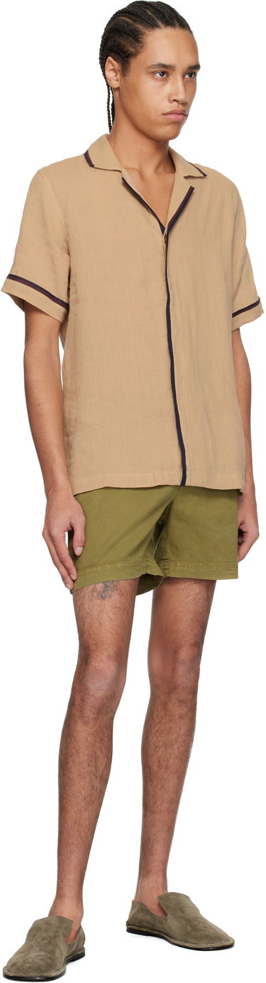 Риза Orlebar Brown Orlebar Brown Maitan Linen Resort Shirt Бежово | 280304, 3