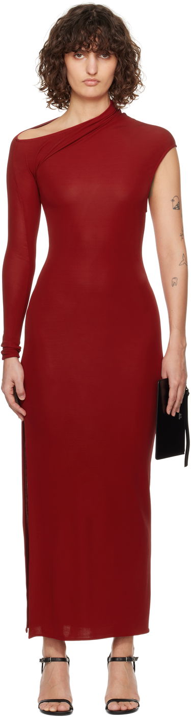 Pокля Courrèges Courrèges Asymmetric Maxi Dress Червено | 125JRO582JS0145, 0