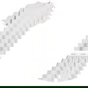 Short Sleeve Crew Neck T-Shirt and Poplin Boxer Shorts Set