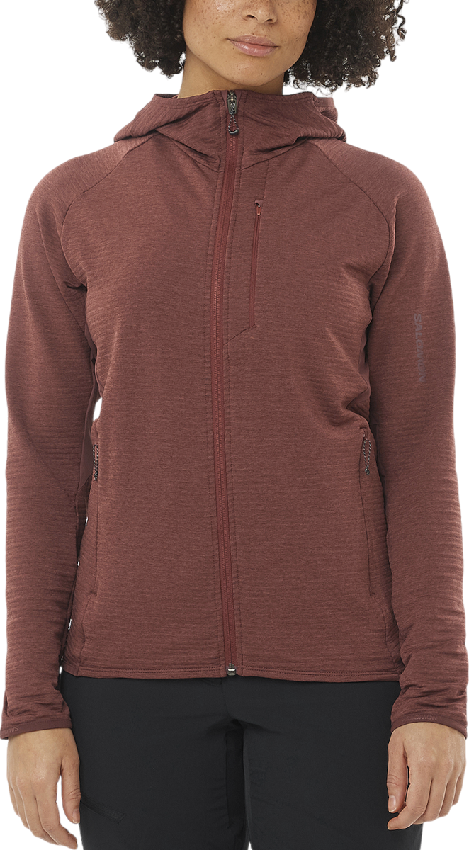 Суитчър Salomon ESSENTIAL LIGHTWARM Hoodie Кафяво | lc2278300