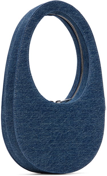 Дамска чанта Coperni Coperni Mini Swipe Denim Shoulder Bag Синьо | COPBA01BIS252, 2