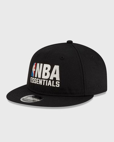 Шапка с козирка New Era Fear of God NBA Essentials Retro Crown Flat 9FIFTY Snapback Cap Черно | 60792600, 0