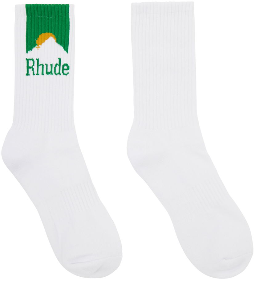 Чорапи Rhude Moonlight Socks Бяло | RHPS24SO03616150