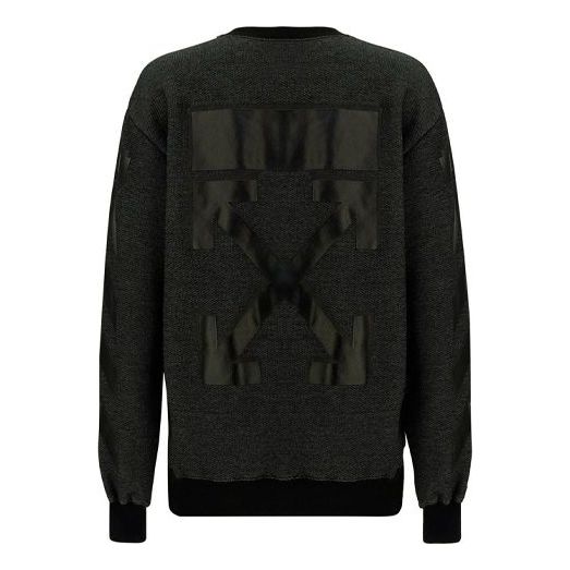 Суитчър Off-White Slim Fit Arrow Print Hoodie Черно | OWBA046E20JER0041010