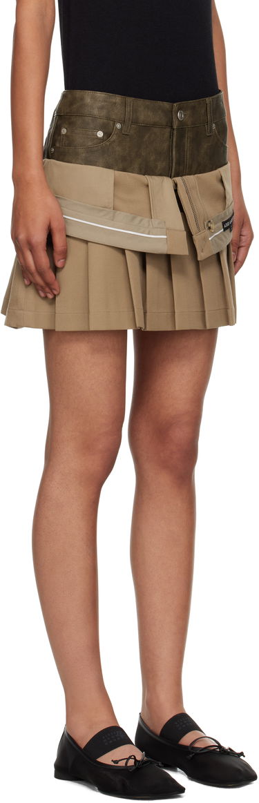 Пола Andersson Bell Andersson Bell Inside Out Pleated Miniskirt Бежово | apa845w, 1