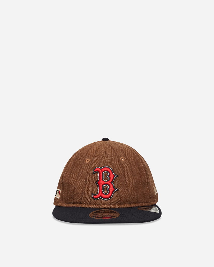 Шапка с козирка New Era Boston Red Sox Three Looms x MLB Wool Pinstripe 9FIFTY Cap Кафяво | IY70 TAN